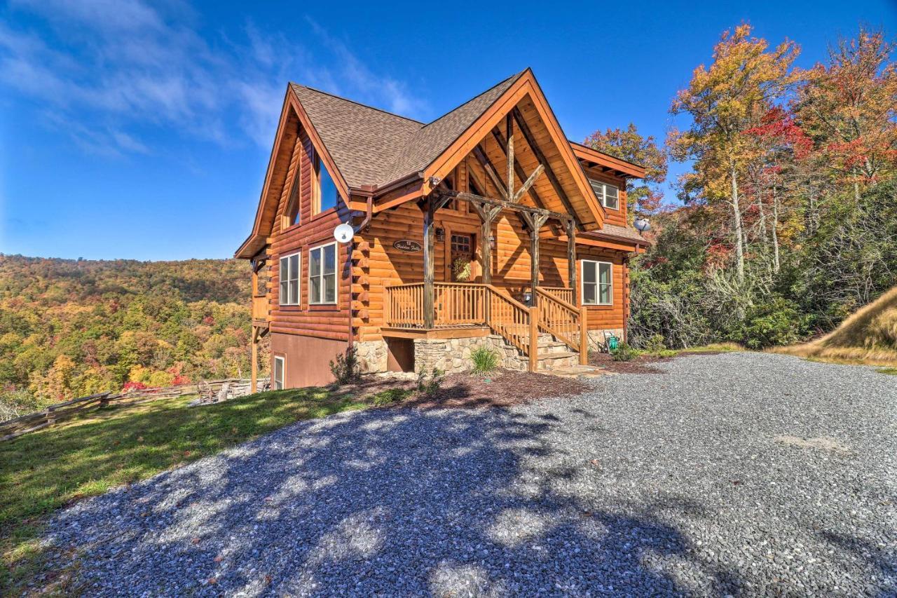 Hilltop Cabin On 5 Acres With Hot Tub And Waterfall! Bryson City Exterior foto
